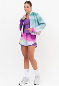 Short duplo estampado com bolso Alquimia