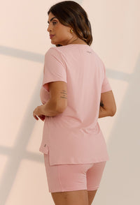 Tshirt alongada nas costas rose shine Solare