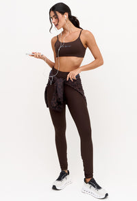 Legging lisa marrom café Magna