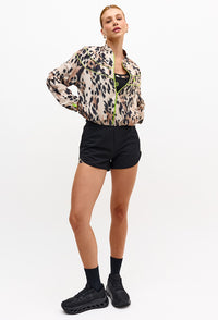 Shorts duplo liso preto com bolso Pure