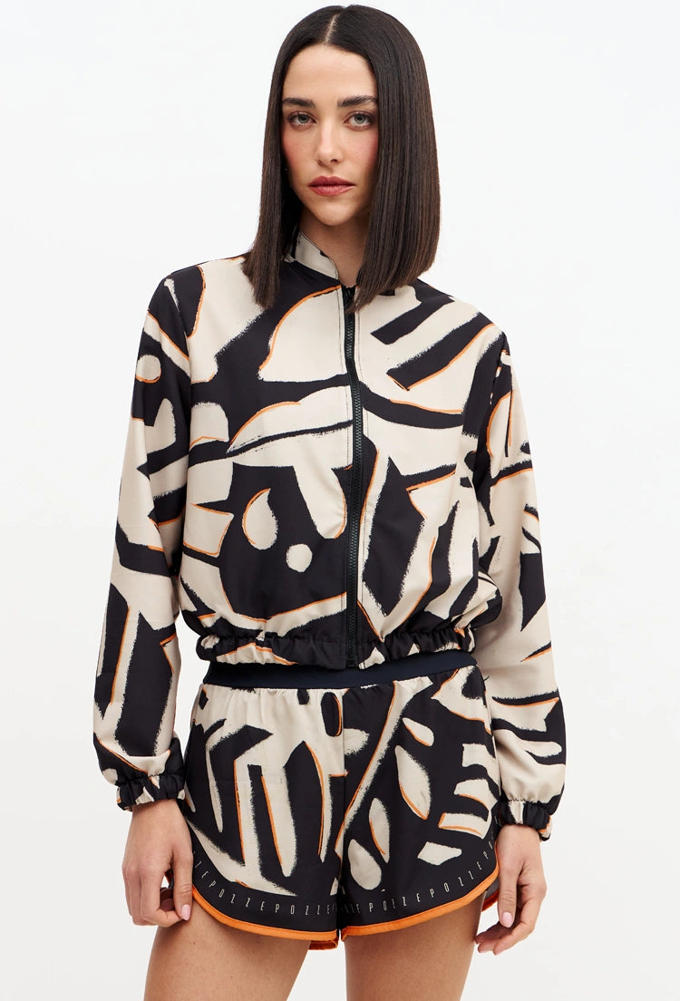 Jaqueta bomber com bolsos estampada Magnetic