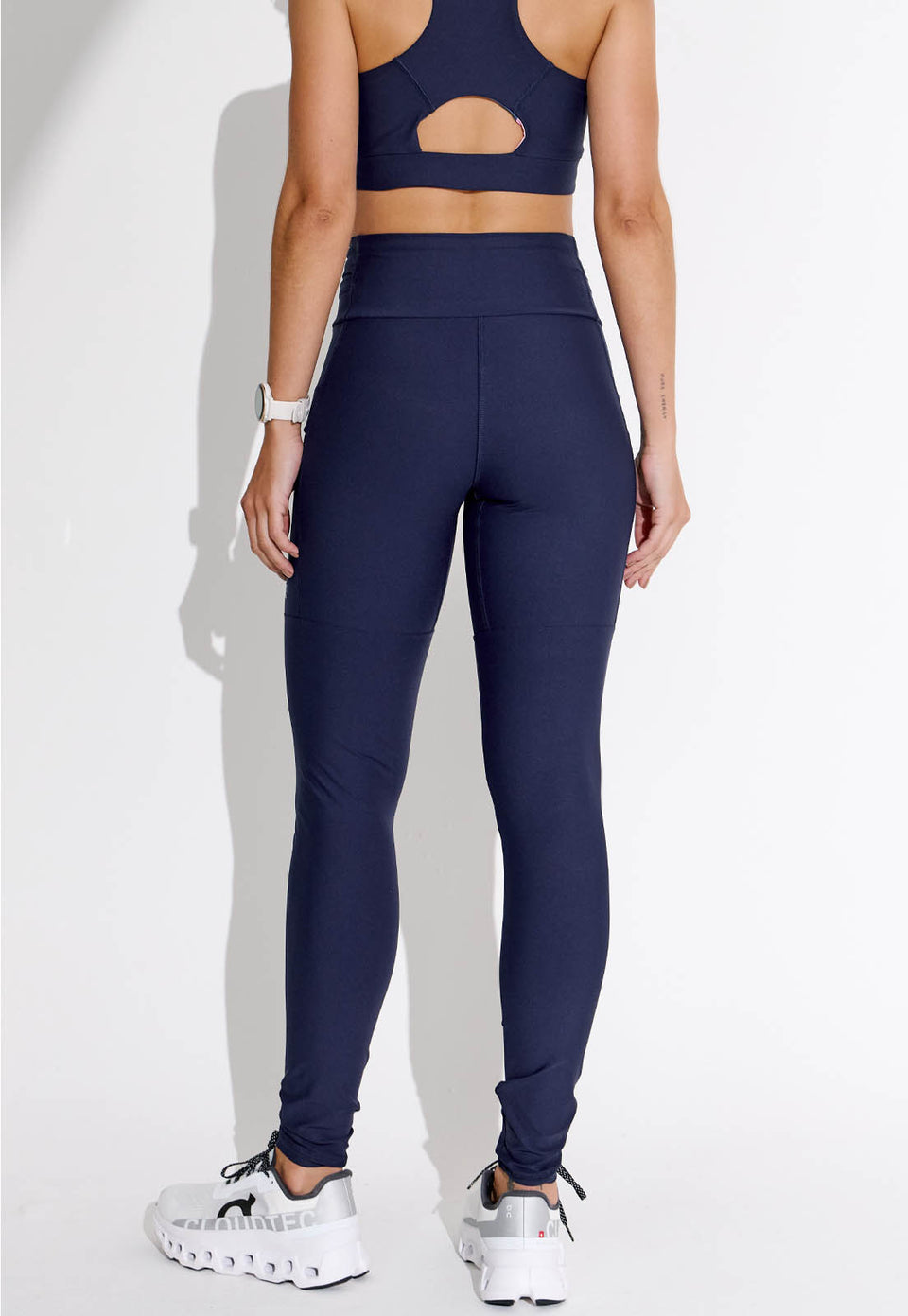 Legging running lisa marinho multibolsos Aqua