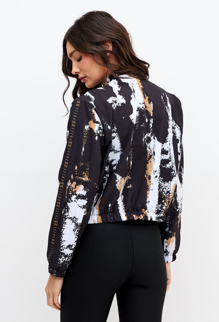 Jaqueta bomber com bolsos estampada Pulsa