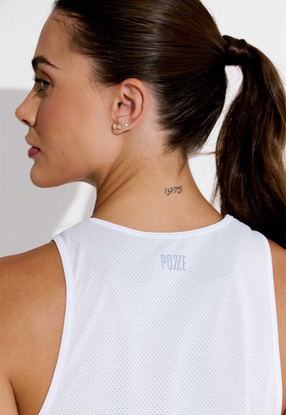 Regata running cropped branco Action