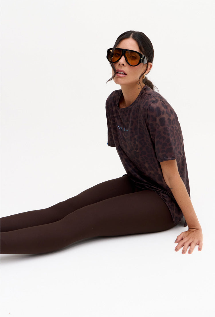Legging lisa marrom café Magna