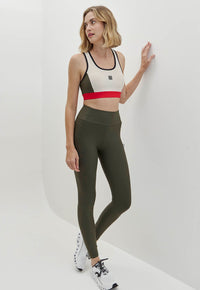 Legging lisa verde elite com bolsos laterais Voá