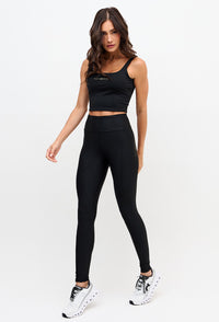 Legging com recorte lisa preto Pulsa