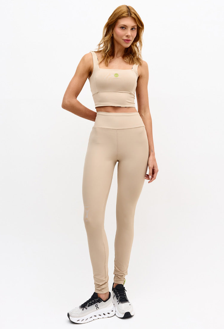Legging lisa bege árido Pure