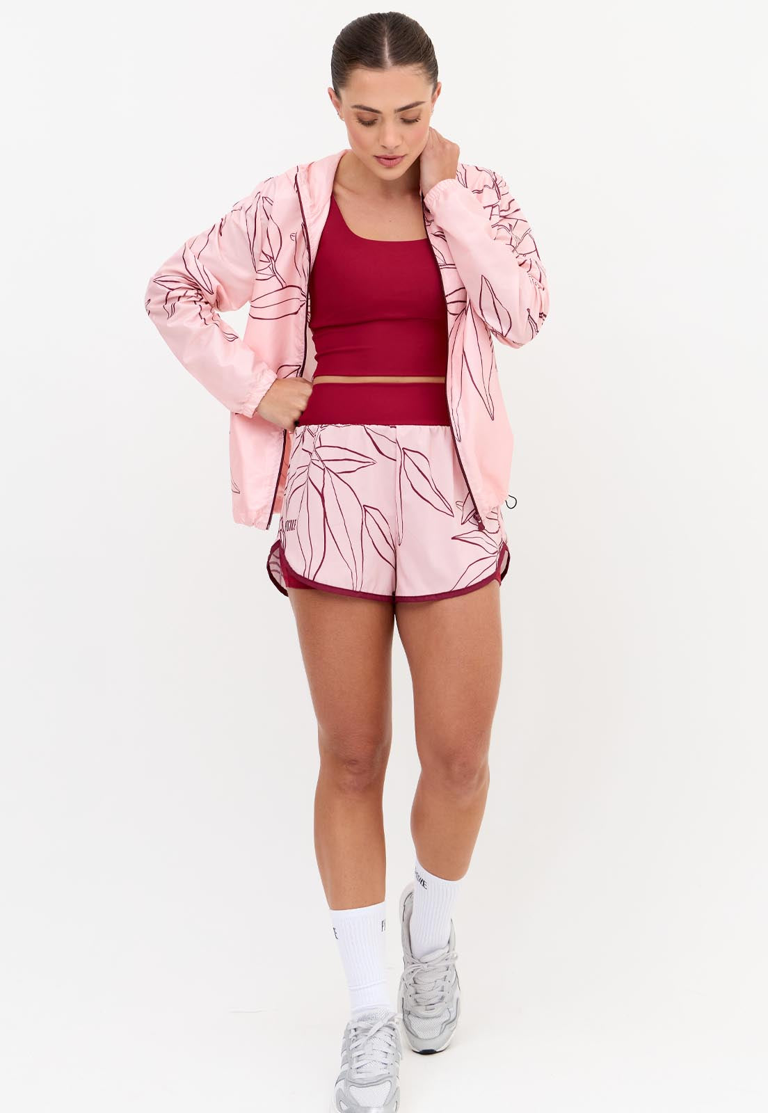 Short duplo estampado com bolso Essence