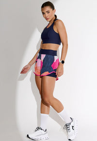 Top running dupla face com bolso estampa Acqua