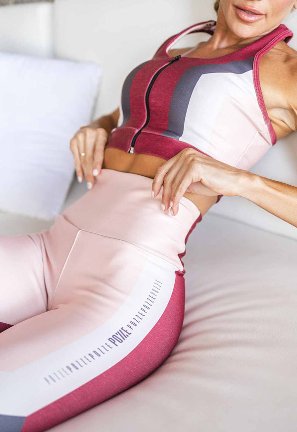 Legging faixas e bolso Essence