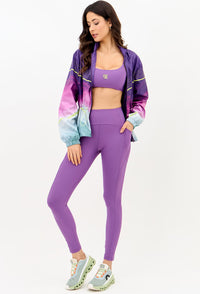 Legging com bolsos lisa roxo fusão Alquimia