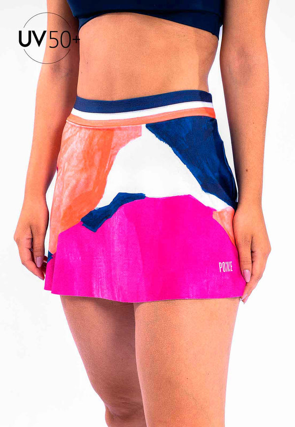 Saia com short estampa Acqua