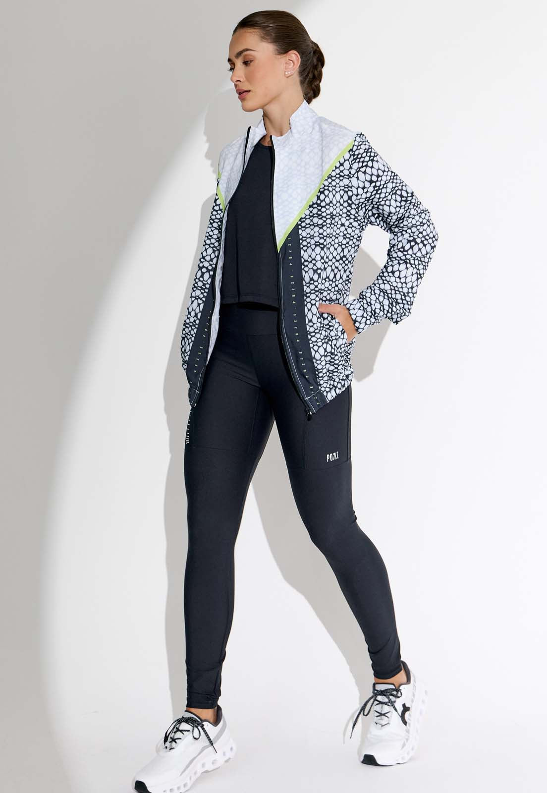 Legging running lisa preta multibolsos Action