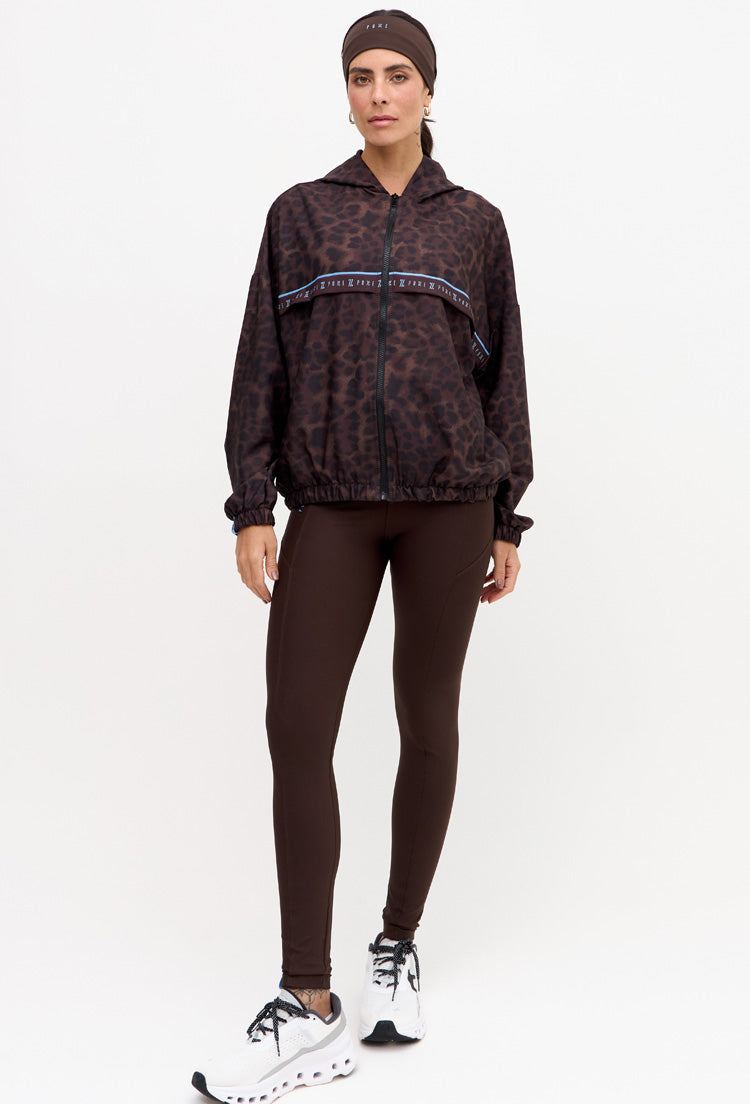 Jaqueta Corta Vento com capuz estampada Magna