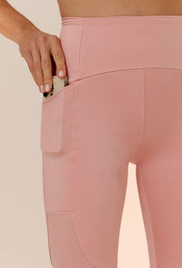 Legging lisa rose shine com bolsos Solare