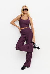 Calça wide leg lisa cherry Instinto