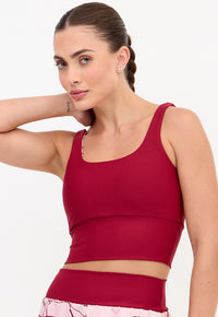 Conjunto Bermuda lisa com bolsos + Top longo dupla face com bojo fixo Essence
