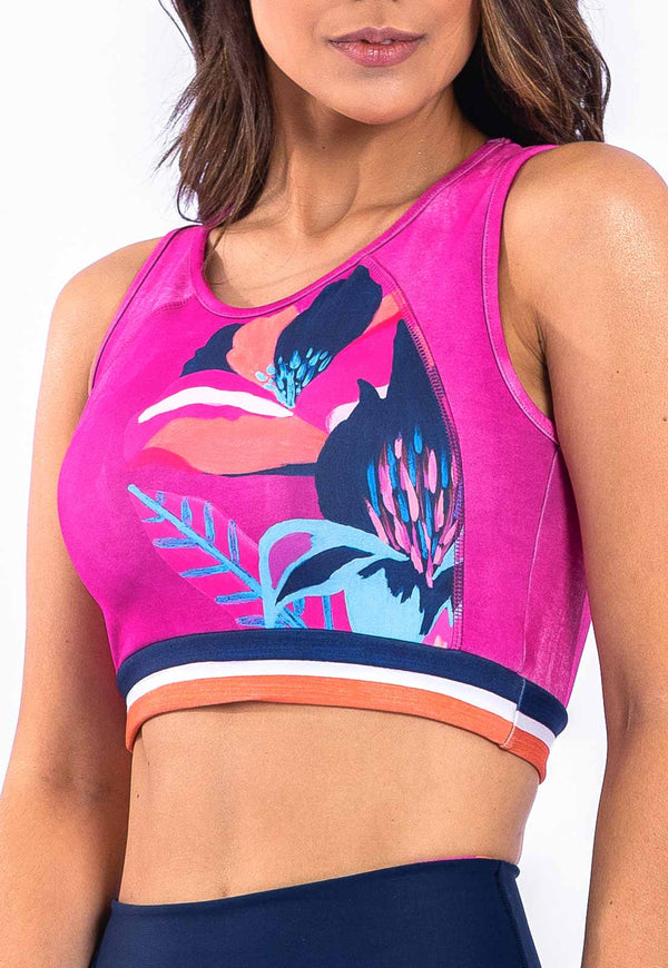 Top longo estampa Acqua