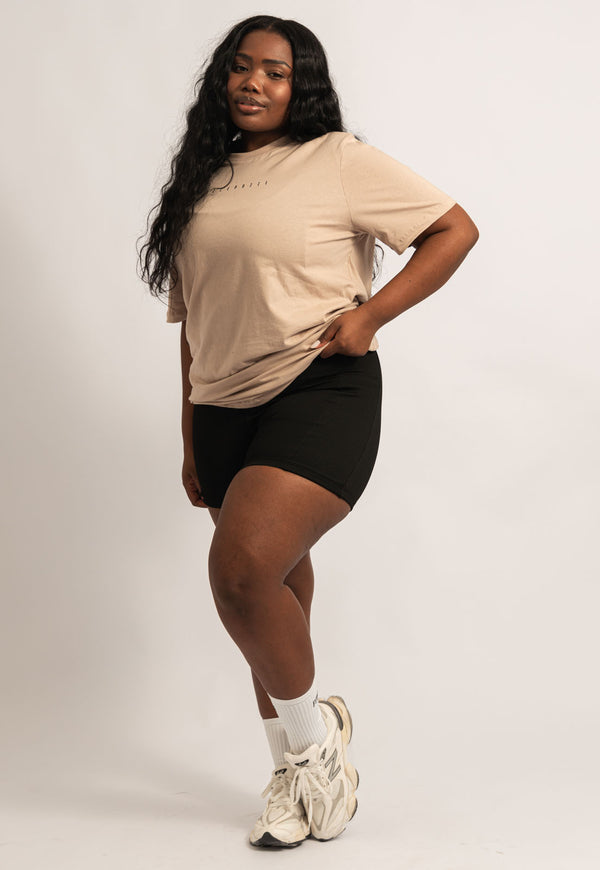 Camiseta lisa bege árido Magnetic