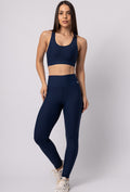 Conjunto Azul Legging lisa+Top liso marinho Acqua