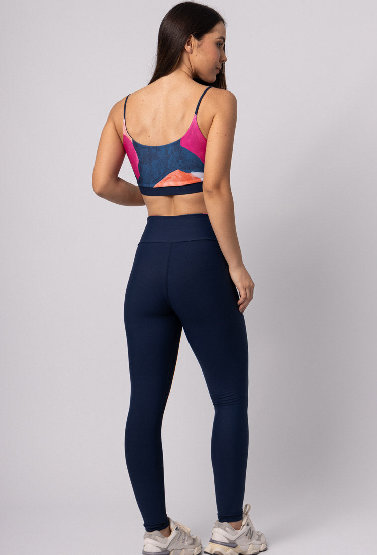 Conjunto Legging lisa+Top dupla face+Jaqueta corta vento Acqua
