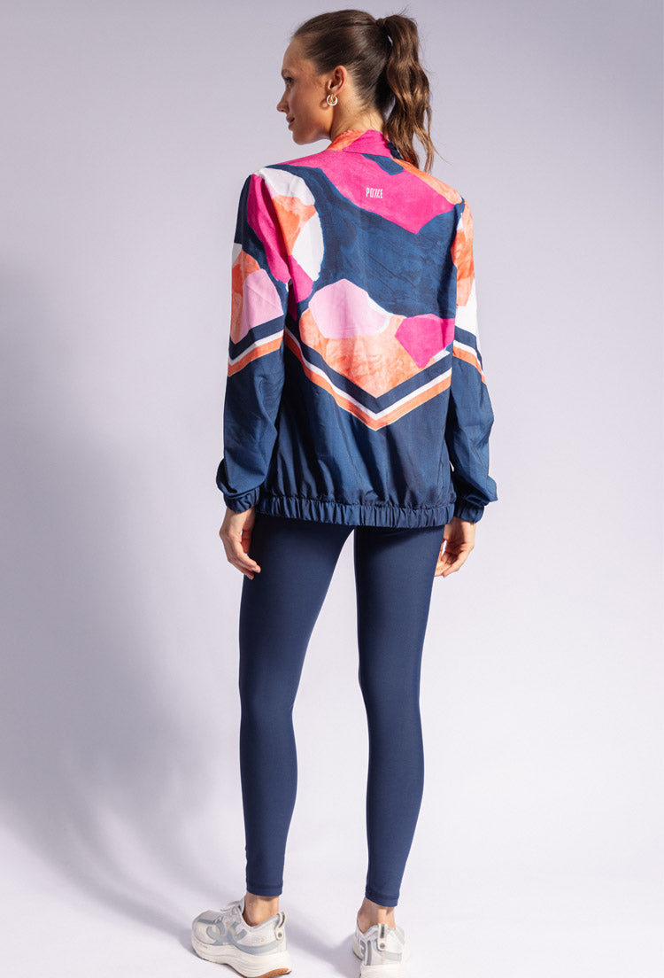 Conjunto Legging lisa+Top dupla face+Jaqueta corta vento Acqua