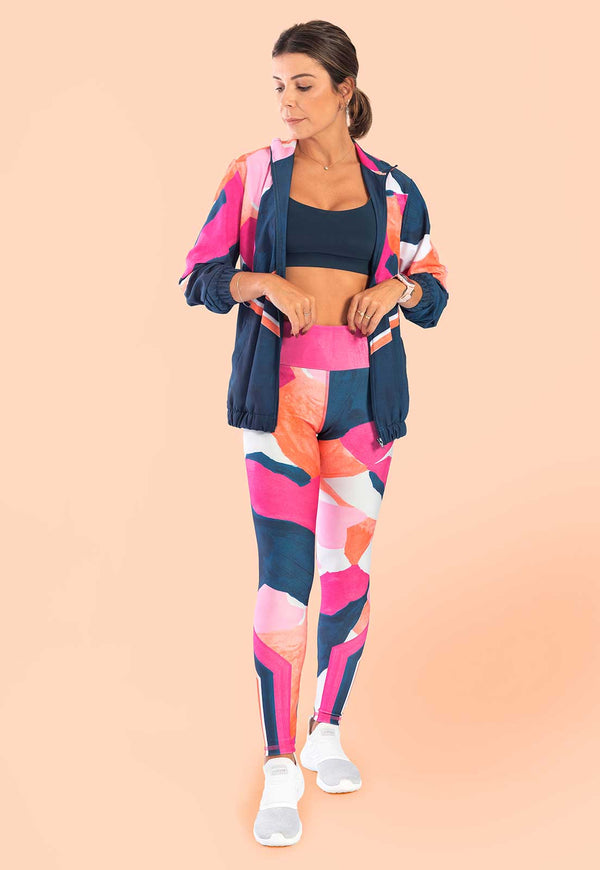 Legging abstrata estampa Acqua