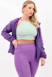 Legging com bolsos lisa roxo fusão Alquimia