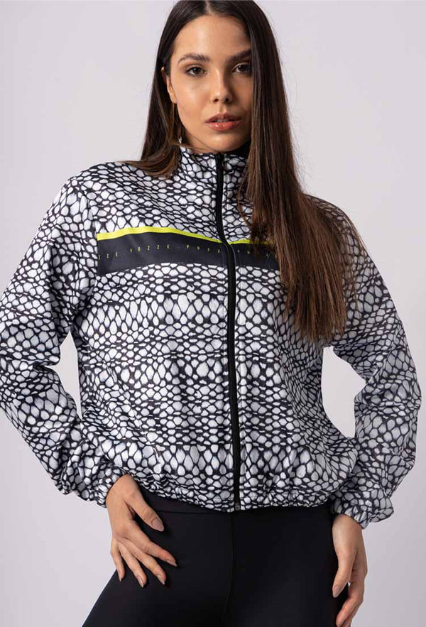 Jaqueta comfy de malha estampa Action