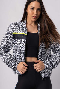 Jaqueta comfy de malha estampa Action