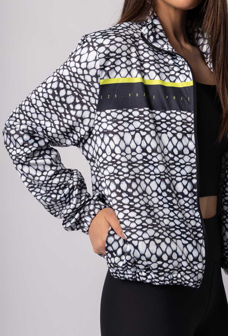Jaqueta comfy de malha estampa Action