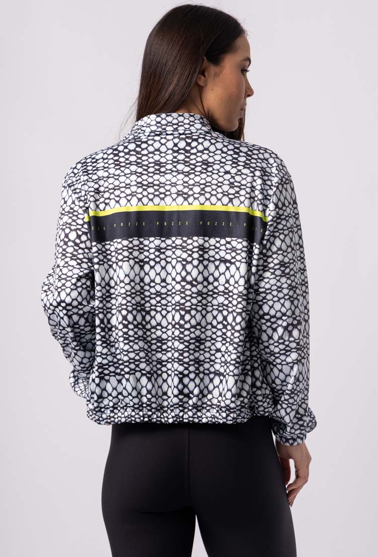Jaqueta comfy de malha estampa Action