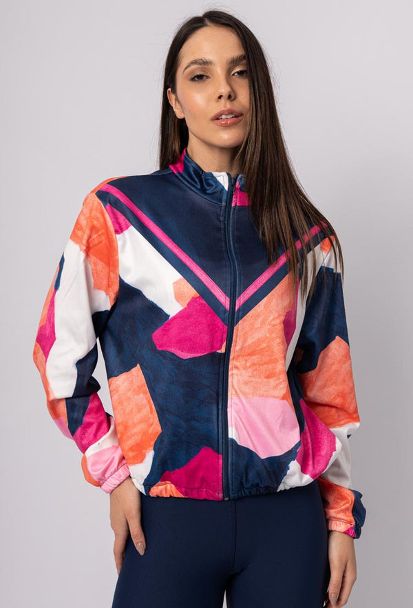 Jaqueta comfy de malha estampa Acqua