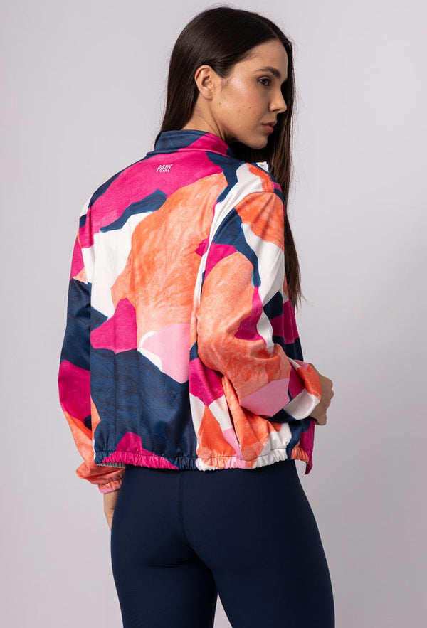 Jaqueta comfy de malha estampa Acqua