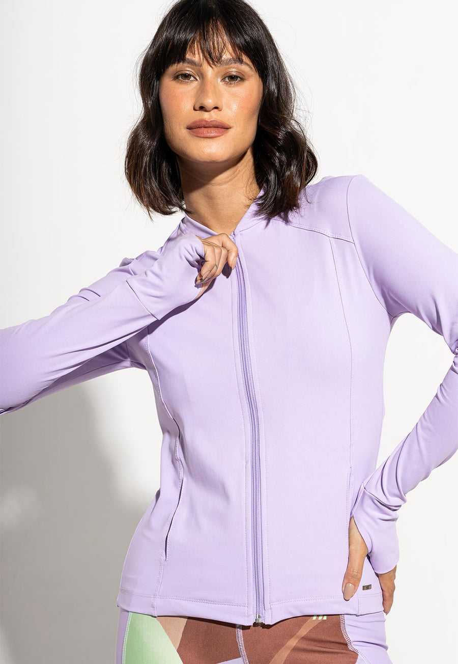 Jaqueta lisa lavanda Aura