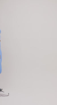 Legging lisa azul fly com viés lateral Magna