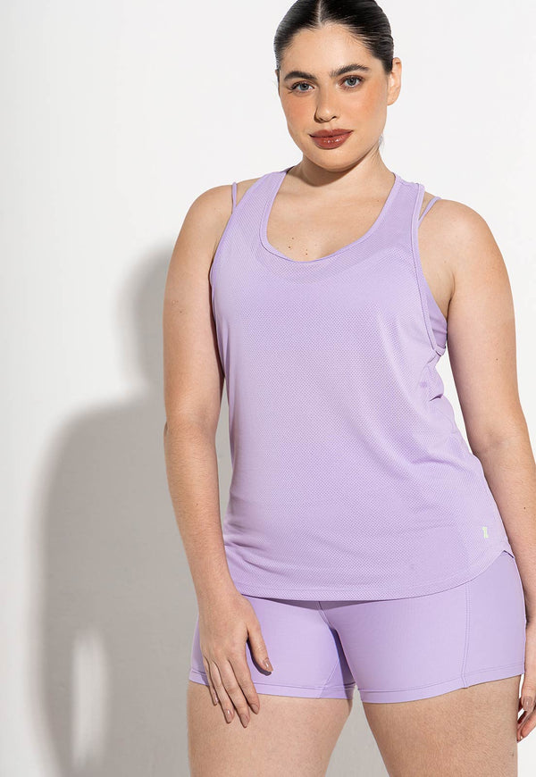 Regata alongada lisa lavanda Aura