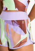 Shorts duplo estampado Aura