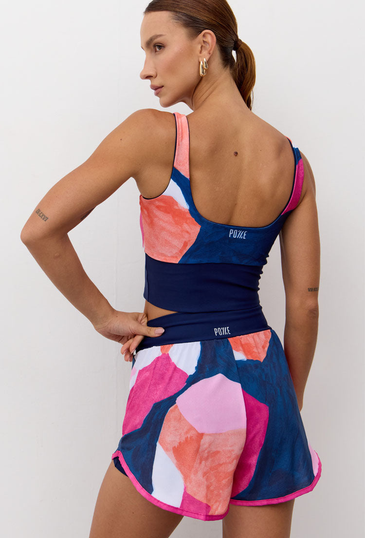 Short duplo estampado Acqua